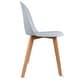 preview thumbnail 72 of 71, Set of 4 Plastic Dining Side Chair Wood For Event Kitchen Office Event Garden Patio Cafe Indoor Outdoor