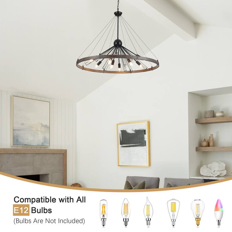 9-Light Candlestick Sputnik Foyer Chandelier Lighting Modern Linear Chandelier for Dining Room Kitchen Island