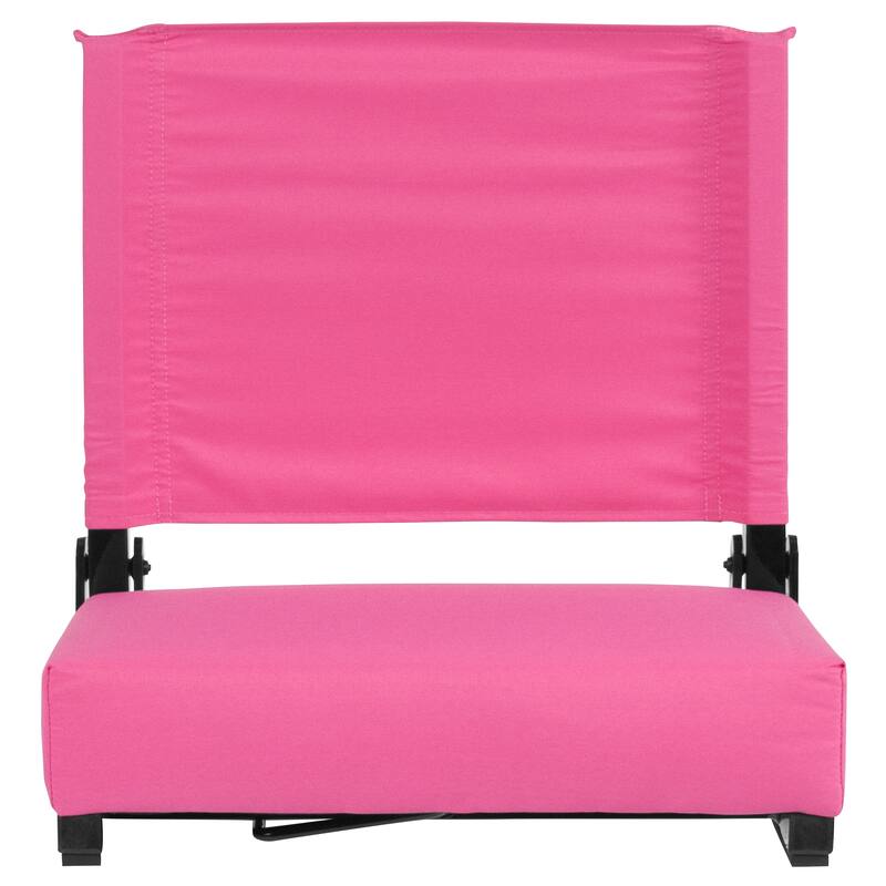 2 Pack 500 lb. Rated Lightweight Stadium Chair-Handle-Padded Seat