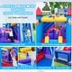 preview thumbnail 7 of 13, Costway Rocket Theme Inflatable Water Slide Park with 2 Slides Splash