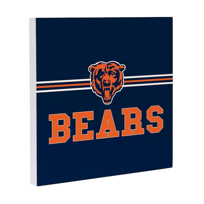 Chicago Bears Wooden Door Decor Wall Sign - Multi-Color