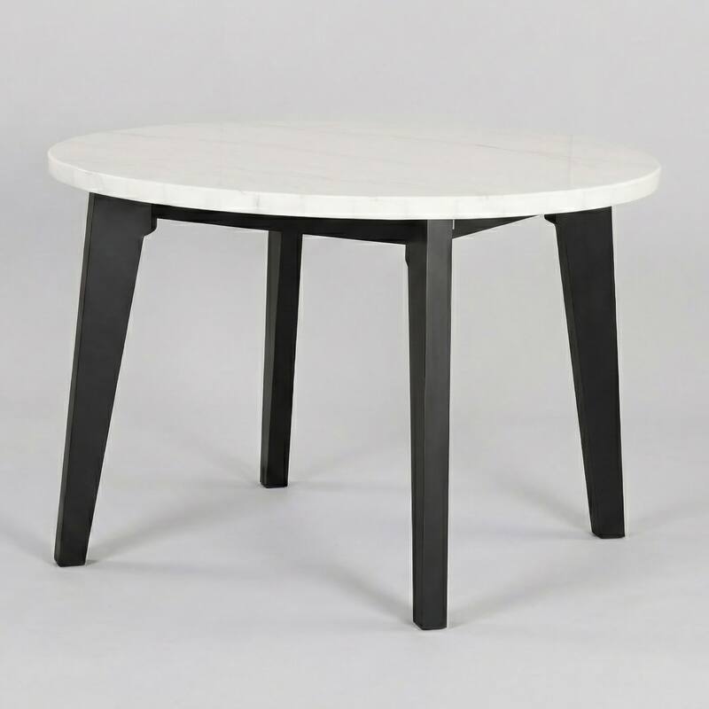 Furniture of America Fieny Modern Genuine White Marble Round 45-inch Dining Table