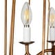preview thumbnail 5 of 3, Mid-century Vintage 4-Light Drum Metal Semi Flush Mount Entryway Brass Ceiling Fixture - D 14"* H 17"