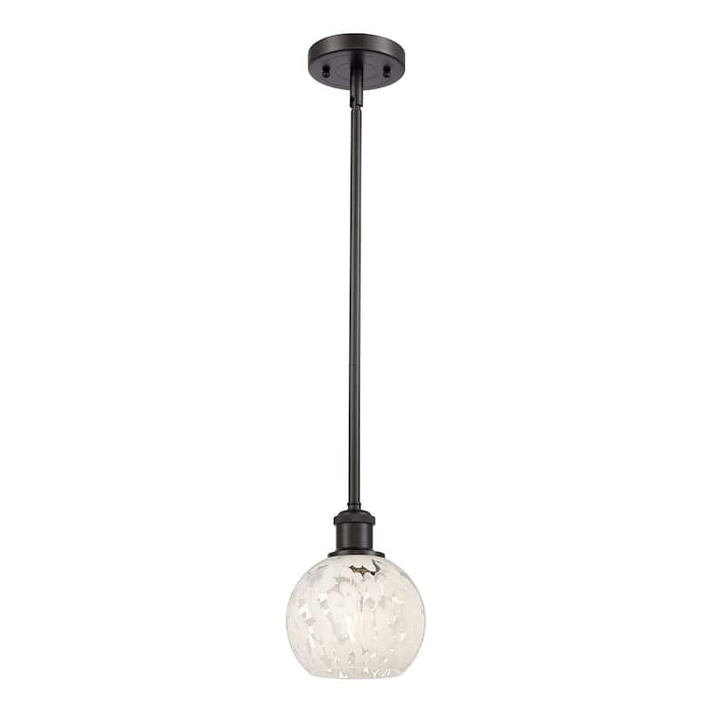 Innovations Lighting 516-1S-8-6 White Mouchette Pendant White