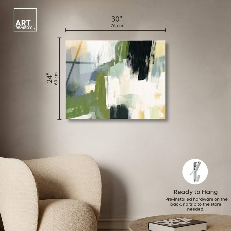 Moss Layers I Acrylic by Art Remedy, Ready to Hang