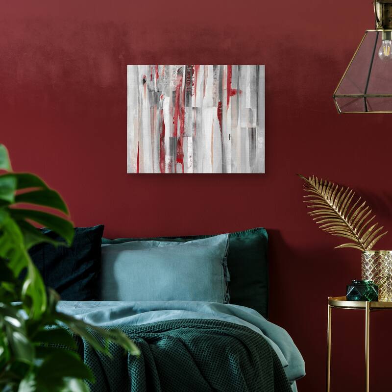 Crimson Strides by Jill Martin Canvas Art Print