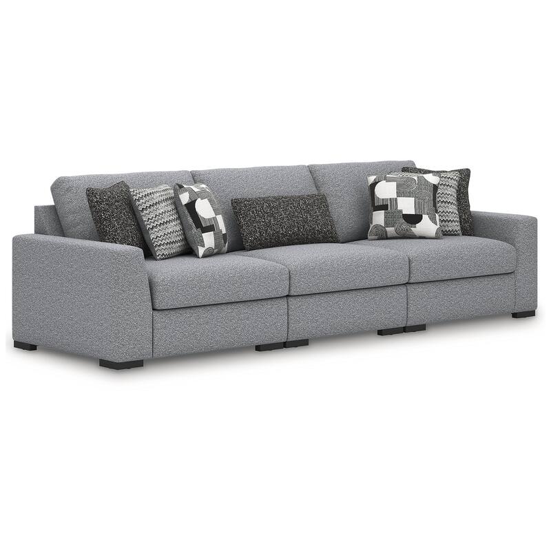 Signature Design by Ashley Bealton Gray 3-Piece Sectional - 140" W x 44" D x 41" H