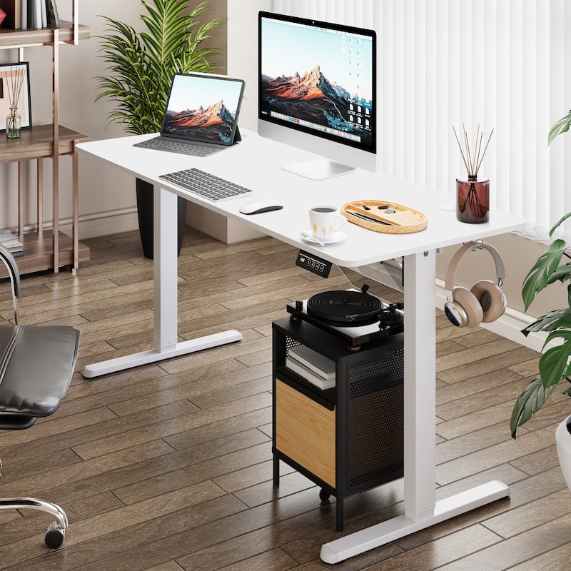 Futzca Height Adjustable Electric Standing Desk, Computer Office Desk