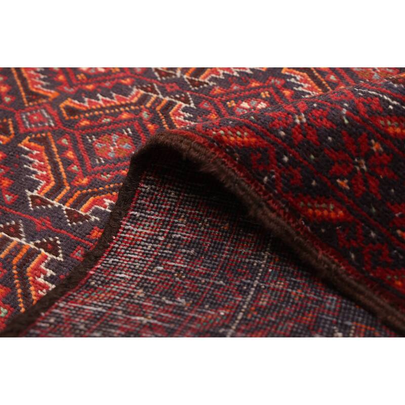 ECARPETGALLERY Hand-knotted Teimani Red Wool Rug - 3'2 x 5'10