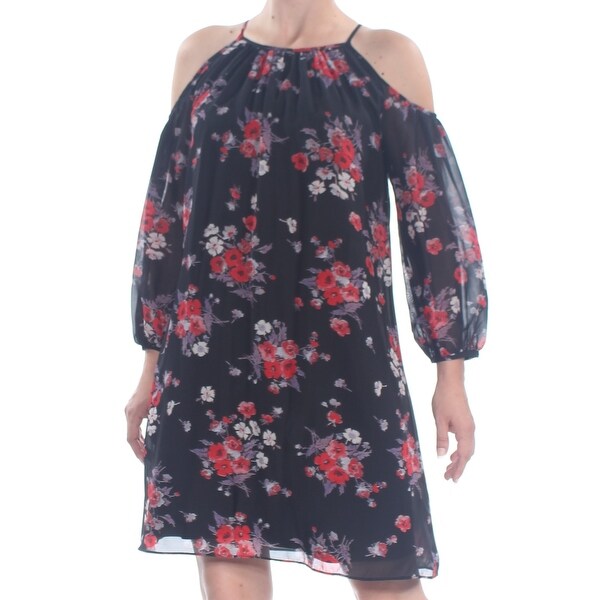 cold shoulder knee length dresses