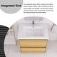 preview thumbnail 32 of 152, Floating Bathroom Vanity with Integrated Resin Top