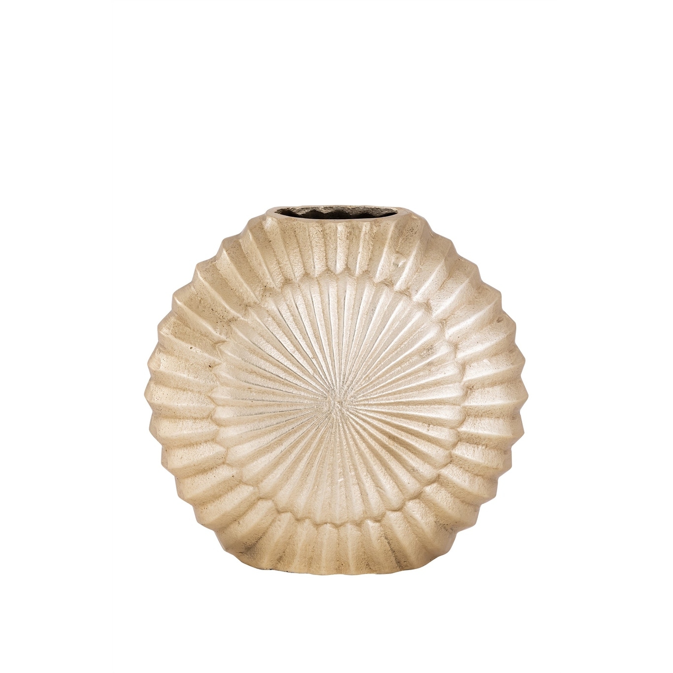 Elegant Gold Vase with Embossed Design