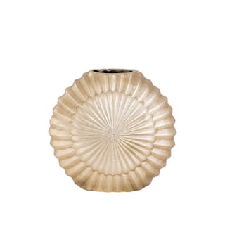 Elegant Gold Vase with Embossed Design