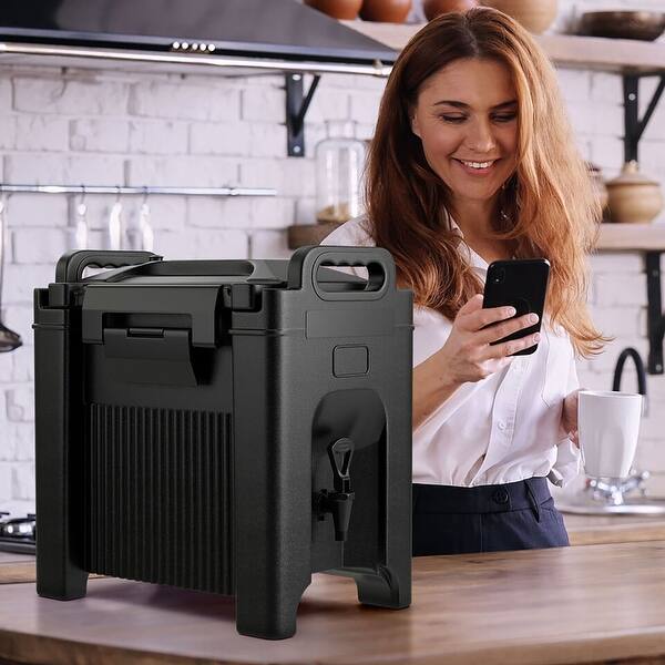 Gymax Insulated Beverage Dispenser 2.5 Gallon Hot & Cold Drink w/ - Bed  Bath & Beyond - 39932015
