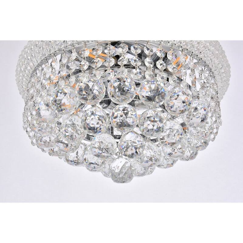 Somette Geneva 6-light 14-inch Flush-Mount Chandelier - 14 Inch