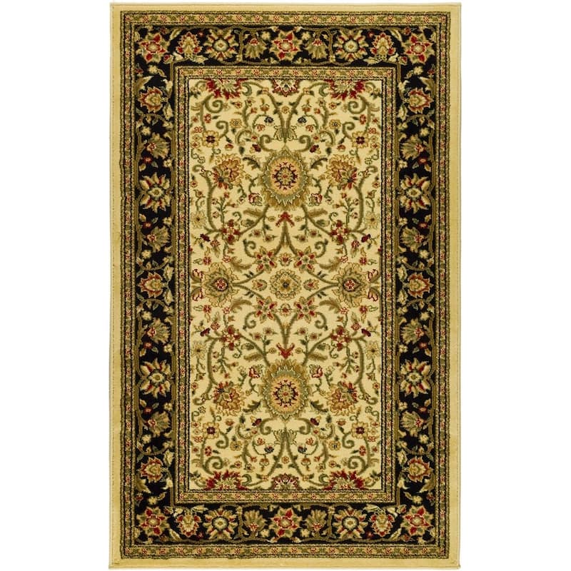 SAFAVIEH, Lyndhurst Marsha Traditional Area Rug - 3'3" x 5'3" - Ivory/Black