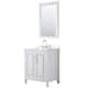 Option White / White Quartz Top / Brushed Gold Hardware