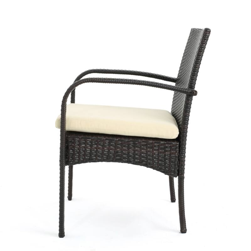 Ashworth Outdoor 7-piece Rectangular Wicker Aluminum Dining Set with Cushions by Christopher Knight Home