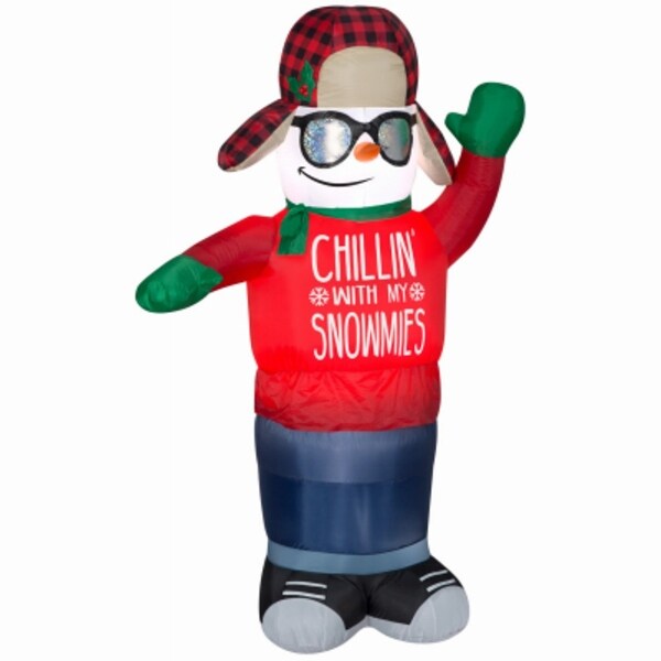 Gemmy 117479 Airblown Inflatable Christmas Snowman - 6 feet