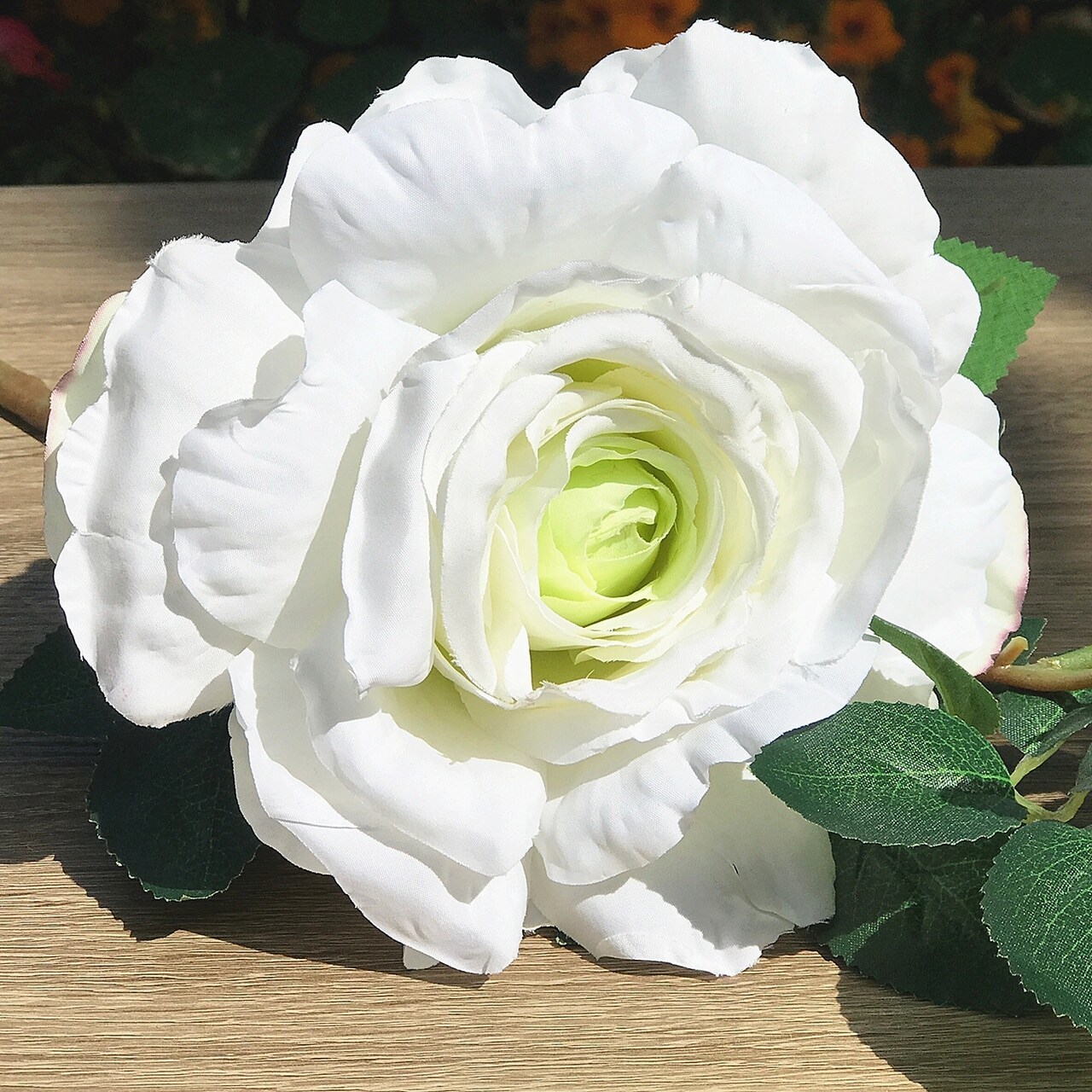 Large artificial store flowers