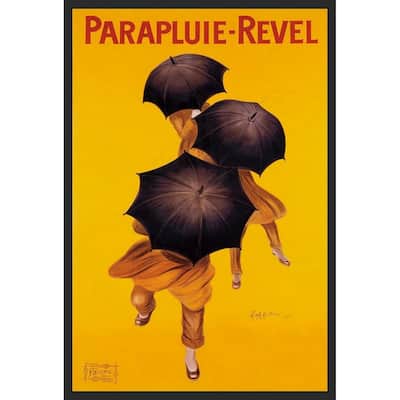Cappiello Parapluie Revel 1922 Vintage Framed Poster - 24 x 36 Inch