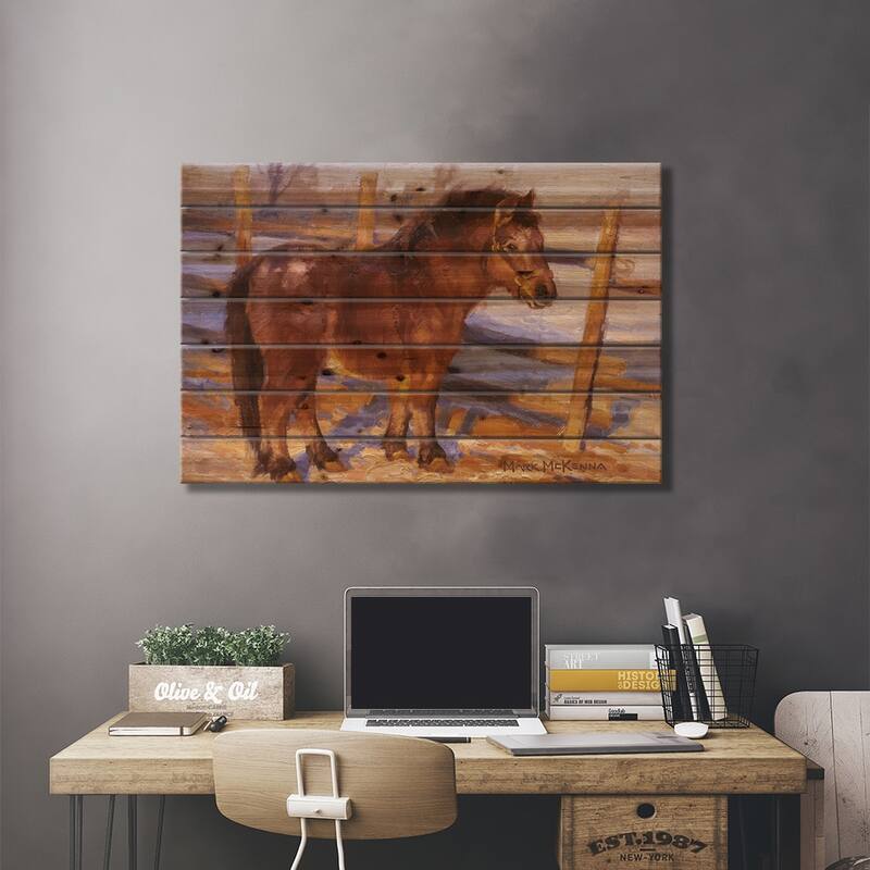 Nixon Print On Wood by Mark McKenna - Multi-Color