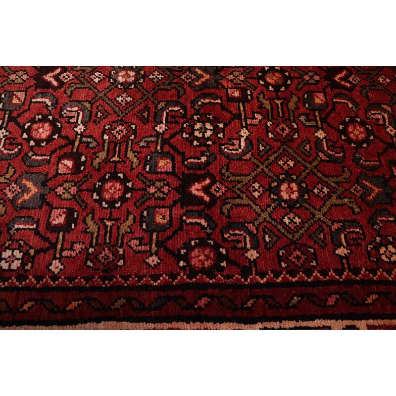 ECARPETGALLERY Hand-knotted Andelz Red Wool Rug - 3'10 x 10'4