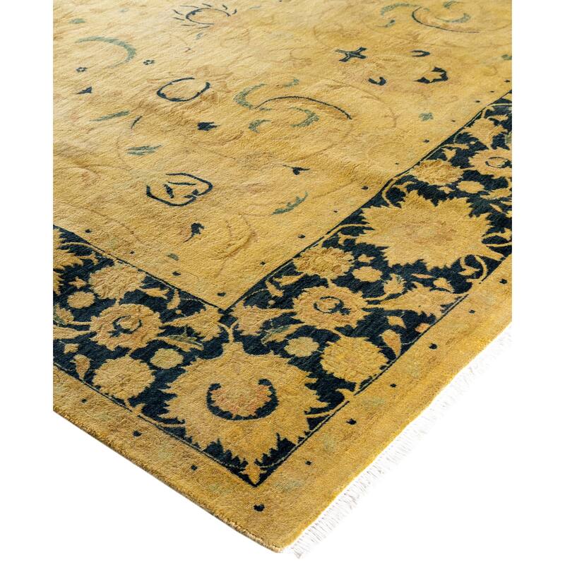 Overdyed One-of-a-Kind Hand-Knotted Area Rug - Gold - 5' 10" x 8' 10"