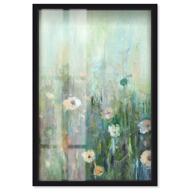 Harmony Green I Shadowbox by Art Remedy - Black - 10" x 15"