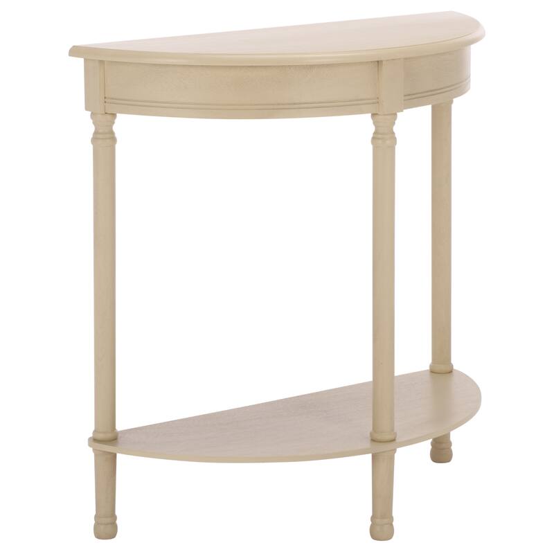 SAFAVIEH Veva Half Moon Console Table - 28" W x 11.8" L x 28" H - 28"W x 12"D x 28"H