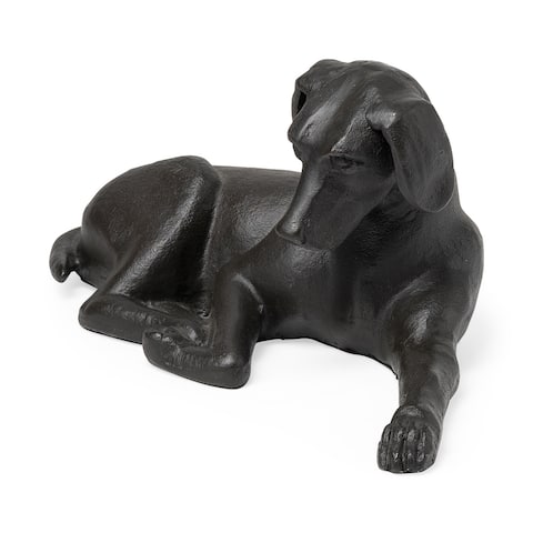 Czar Black Metal Labrador Retriever - 11.0L x 6.8W x 4.8H