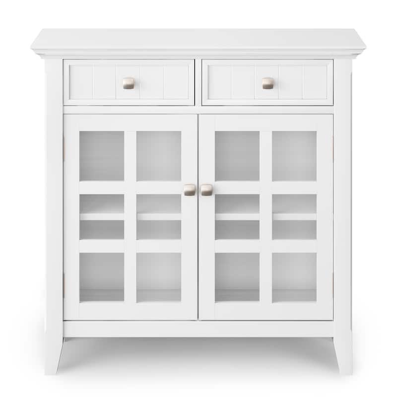 WYNDENHALL Normandy Solid Wood 48" Wide Storage Bench & 36" Wide Storage Cabinet