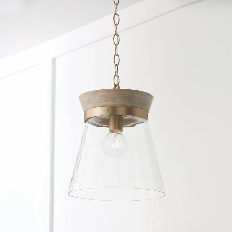 Finn 1-light Pendant w/ Clear Glass