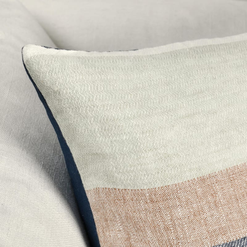 Villa by Classic Home Crawford 22" Belgian Linen Throw Pillow
