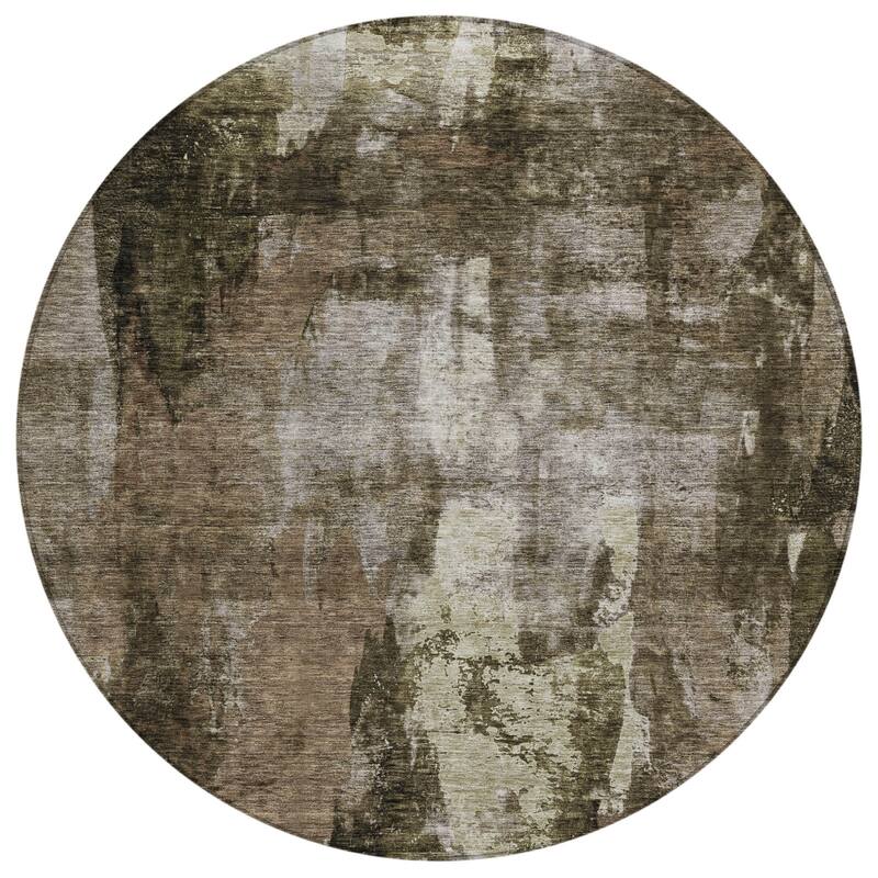 HomeRoots Abstract Transitional Rectangle Outdoor Rug