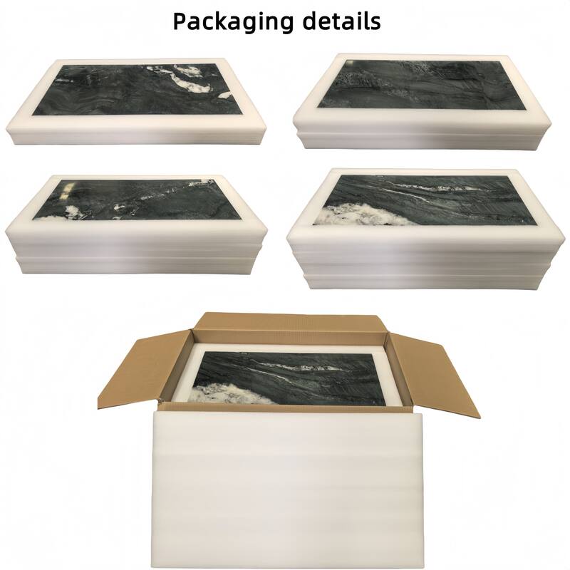 Roomfitters Natural Marble Tile for Wall and Floor, Polished Genuine Stone, 12x24 Marble Tile, 4-Piece Boxe, Green