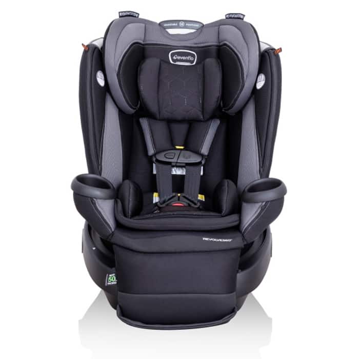 Revolve360 Extend All-in-One Rotational Car Seat with Quick Clean Cover - Revere Gray