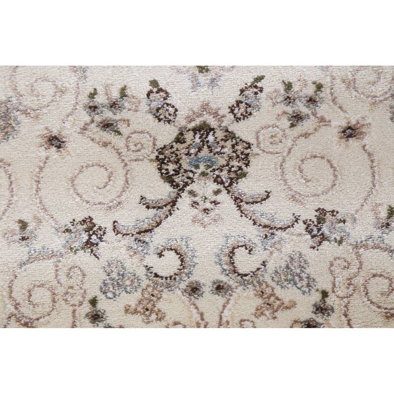 Floral Medallion Turkish Transitional Oriental Rug Traditional Carpet