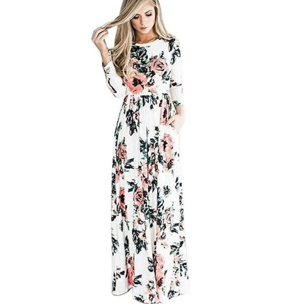 casual maxi dress with pockets