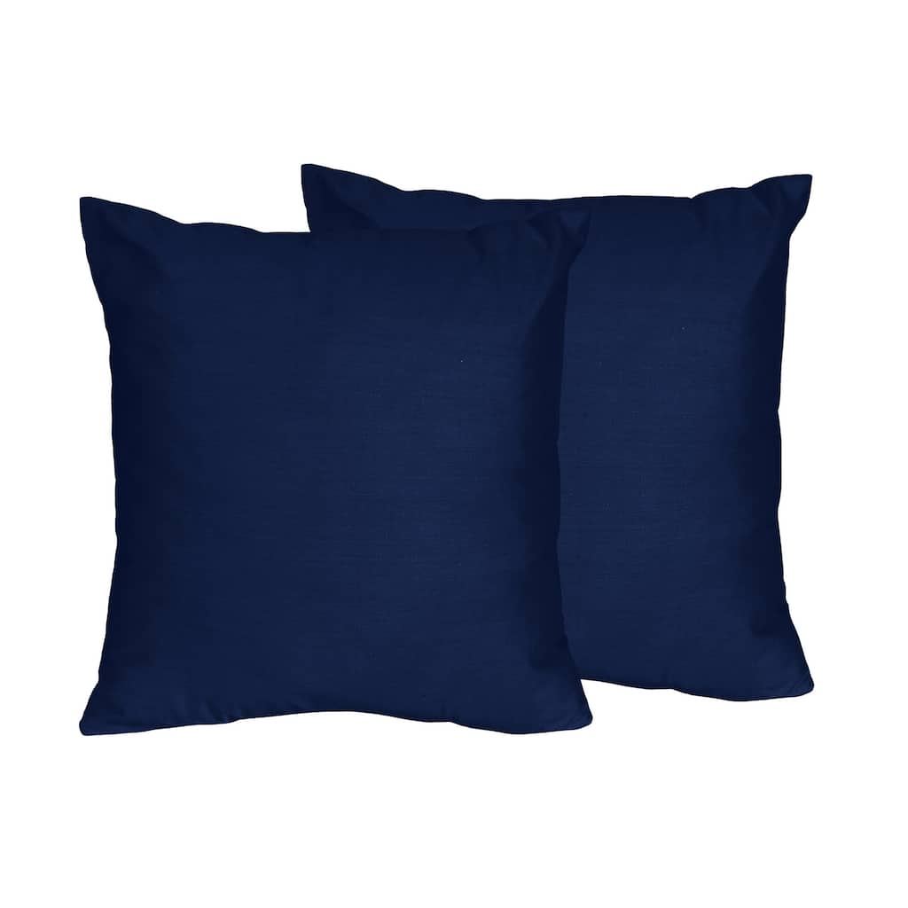 Stripe Collection Navy Blue Throw Pillow