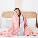 preview thumbnail 18 of 16, DreamLab Crystal 15lb Reversible Cooling Weighted Blanket with Removable Cover