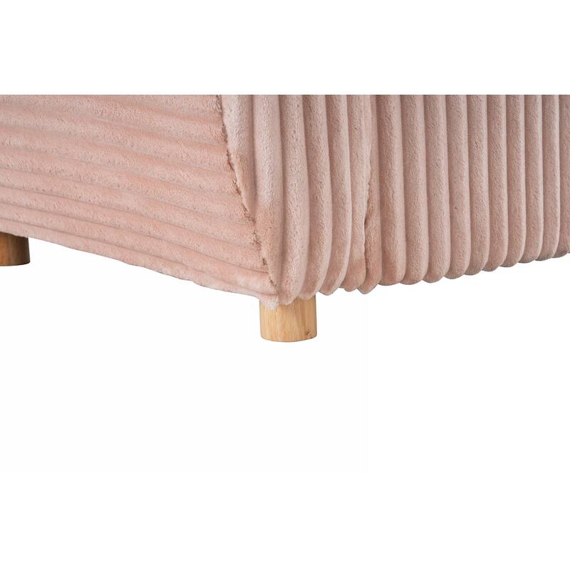 84in Corduroy Sectional Love Seat Couch