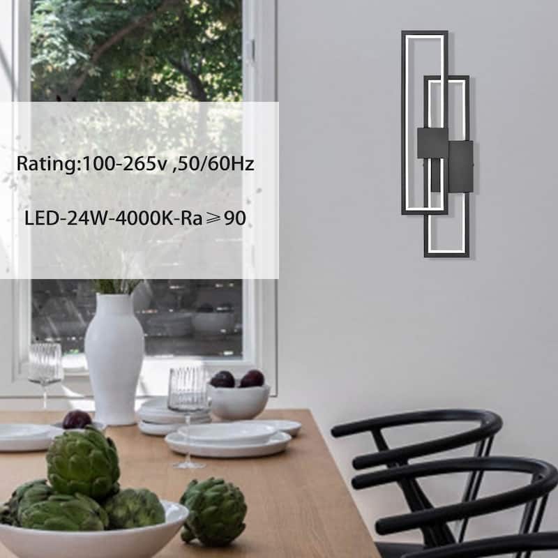 Gardone Modern LED Wall Sconce Wall Light Rectangle