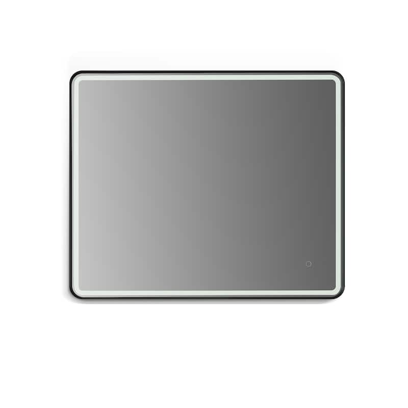 Altair Viaggi Rectangle Framed LED Lighted Wall Mirror