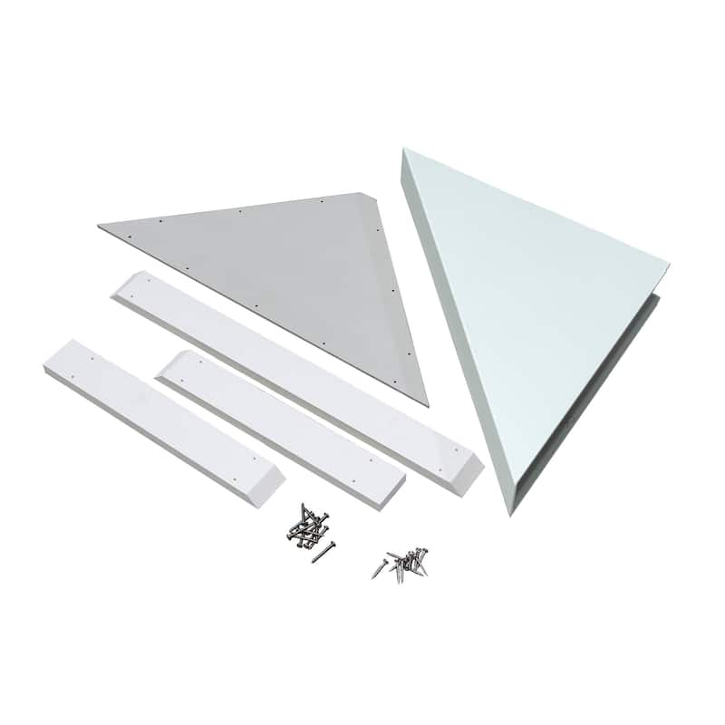 Palisade Shower Surround Kit with Accessories - Dusty Pearl