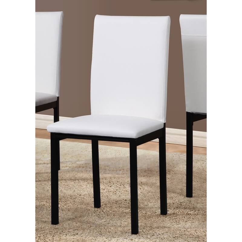 Metal Frame Dining Chairs, Set Of 4 - White