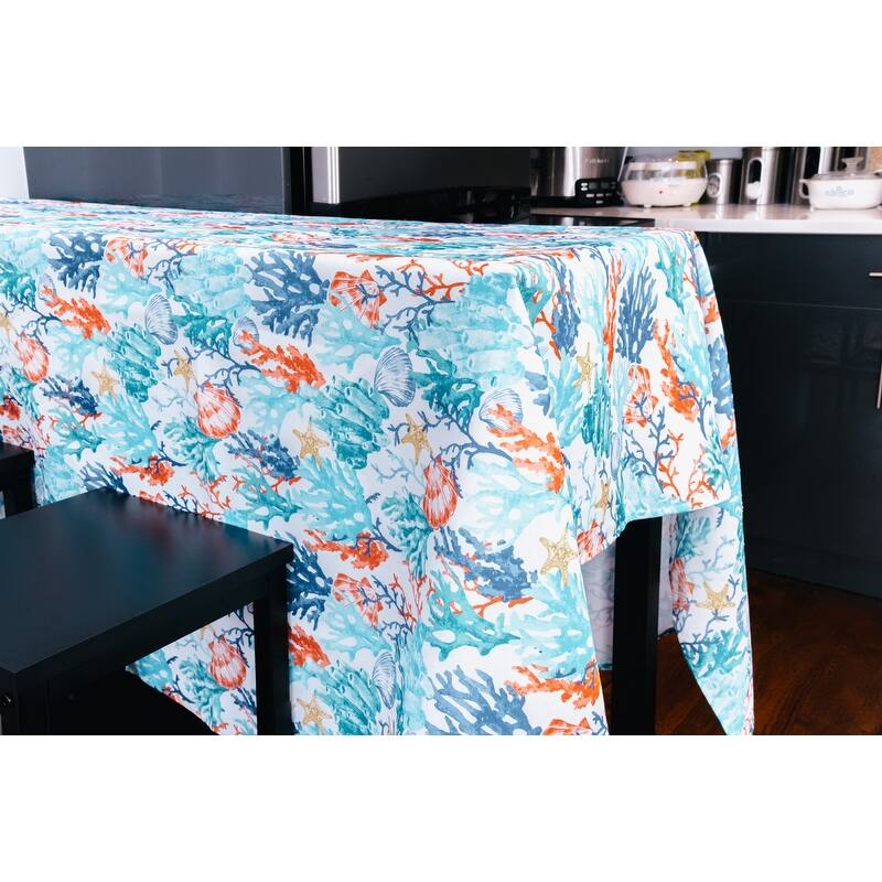 Coralee Indoor Outdoor 100 Polyester Tablecloth