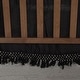 preview thumbnail 6 of 4, Rizzy Home Tatum Solid Crib Skirt Black - 26" X 51"