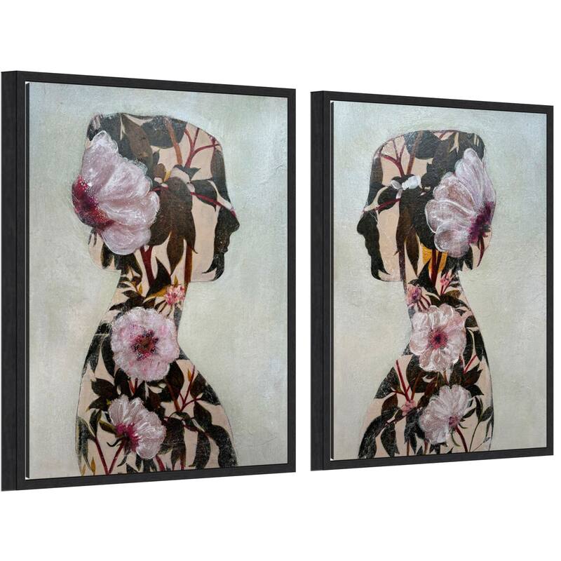 Amanti Art Echoes of Eden No. 1 & No. 2 - 2 Piece by Karenina Fabrizzi Framed Canvas Wall Art