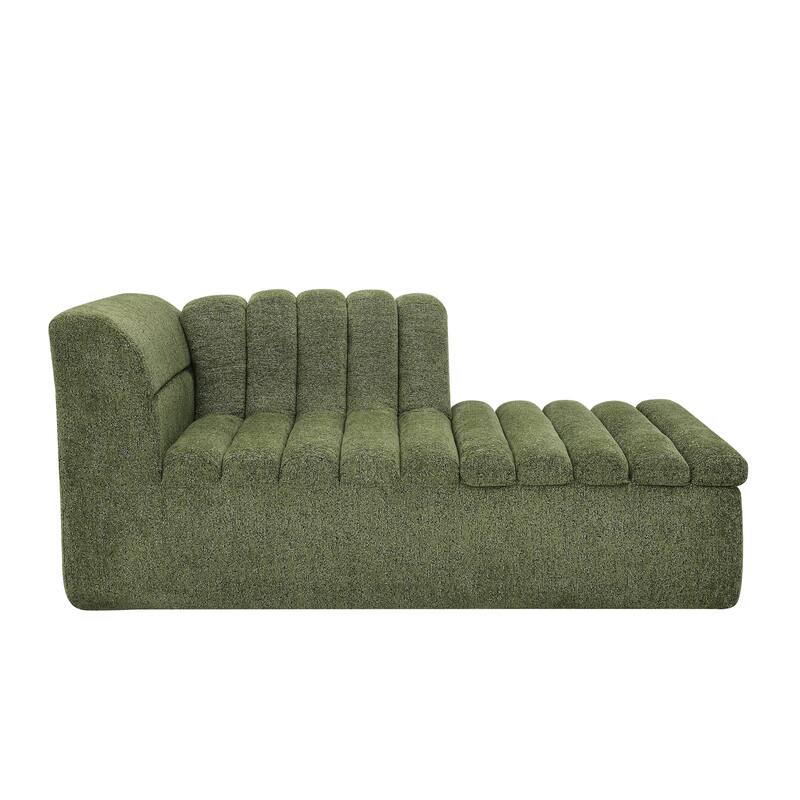 Modular Sectional Sofa with Chaise,Chenille Upholstered Boneless Couches,No Pillows Included